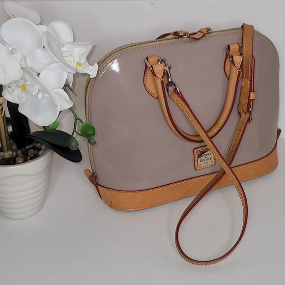 Dooney & Bourke Yellow Patent Leather Satchel - Picture 4 of 11